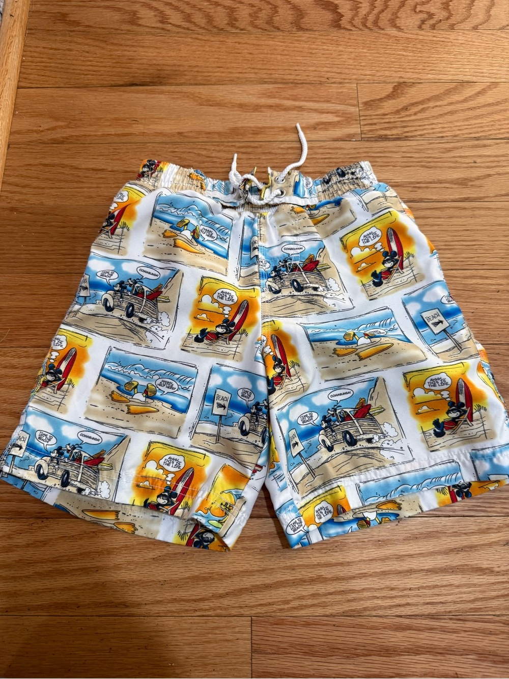 Kids Disney Comic-Print Swim Trunks
